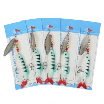 Блесна с силиконовой рыбкой TPY-8cm Weight:14.5g SIZE:8cm col:059