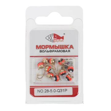 Мормышка вольф. SKYFISH "Дробинка с ушком", крашеная  №28-5.0-Q31P