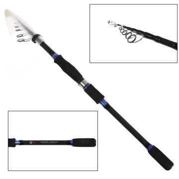 Спиннинг телескоп. SKYFISH "VARADECARBONO", CW:5-25G LENGTH: 2.7 м, Carbon:98%