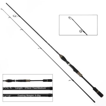 Спиннинг штекерный SKYFISH ''TRIFORCE" 2,70 м, тест 5-25 гр, carbon