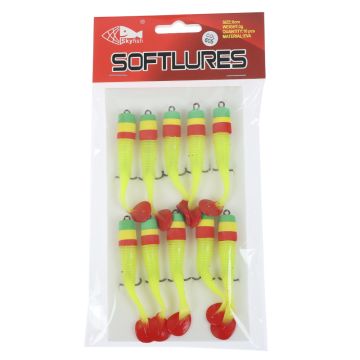 Джиговая приманка  SKYFISH "Soft Lures", 8см.WEIGHT:3g COL:605 (10шт/уп)