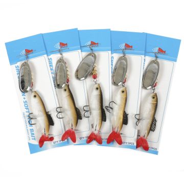 Блесна с силиконовой рыбкой TPY-8cm Weight:14.5g SIZE:8cm col:821