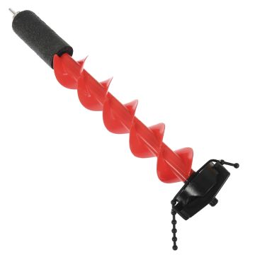 Шнек пластиковый для ледобура, голова метал Ф150 мм, глубина 75 см