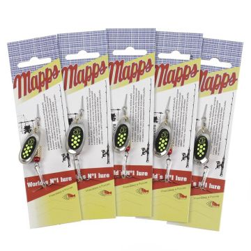 Блесна вращ."SKYFISH" COMET Black Fury (silver-fluo-chart), №2, 4.5гр