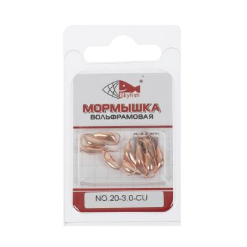 Мормышка вольф. SKYFISH "Рижский банан", медь  №20-3.0-CU