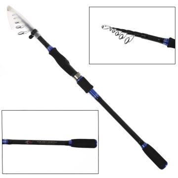 Спиннинг телескоп. SKYFISH "VARADECARBONO", CW:5-25G LENGTH: 2.4 м, Carbon:98%