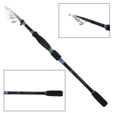 Спиннинг телескоп. SKYFISH "VARADECARBONO", CW:5-25G LENGTH: 2.1 м, Carbon:98%