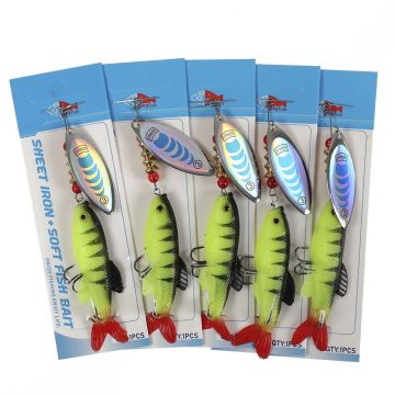 Блесна с силиконовой рыбкой TPY-8cm Weight:14.5g SIZE:8cm col:056