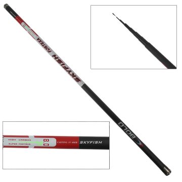 Удилище SKYFISH "FORTEXA" 8м б/к, casting：15-40GR,  carbon