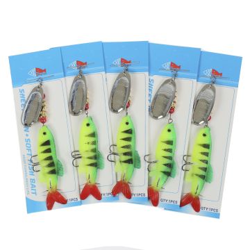 Блесна с силиконовой рыбкой TPY-8cm Weight:14.5g SIZE:8cm col:215