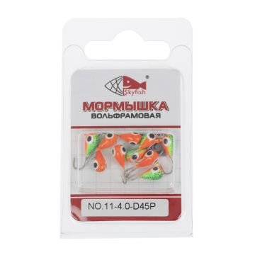 Мормышка вольф. SKYFISH "Капля с ушком", крашеная  №11-4.0-D45P