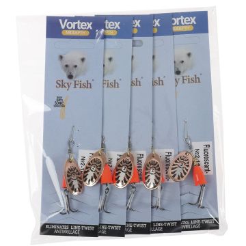 Блесна вращ."SKYFISH" Fluorescent-№2-1#