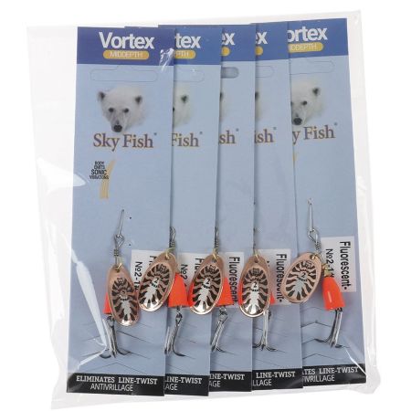 Блесна вращ."SKYFISH" Fluorescent-№2-1#