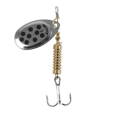 Блесна вращ."SKYFISH" Aglia Decoree (silver-black-dot), №2, 4.5гр