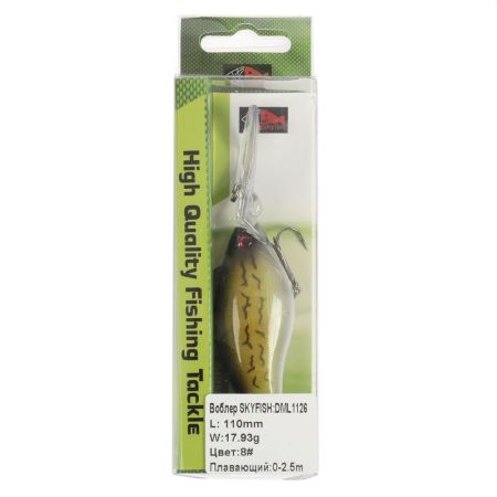 Воблер SKYFISH "DML1126" L:110mm  W:17.93гр плавающий :0-2.5m цвет:8#
