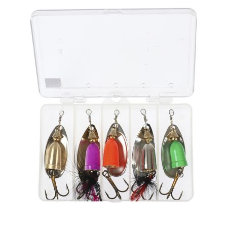 Набор вращ. блесен в коробке 5 шт, 12 гр