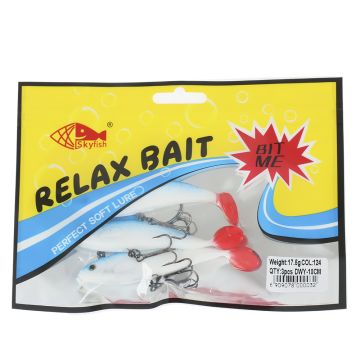 Рыбка оснащенная DWY 10 см, цвет: 124#, уп. 3 шт.