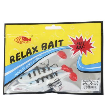 Рыбка оснащенная DWY 10 см, цвет: 118#, уп. 3 шт.