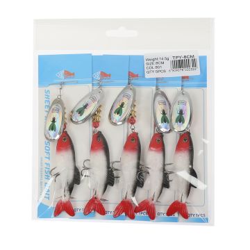 Блесна с силиконовой рыбкой TPY-8cm Weight:14.5g SIZE:8cm col:801