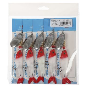 Блесна с силиконовой рыбкой TPY-8cm Weight:14.5g SIZE:8cm col:832