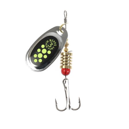 Блесна вращ."SKYFISH" COMET Black Fury (silver-fluo-chart), №3, 6.0гр