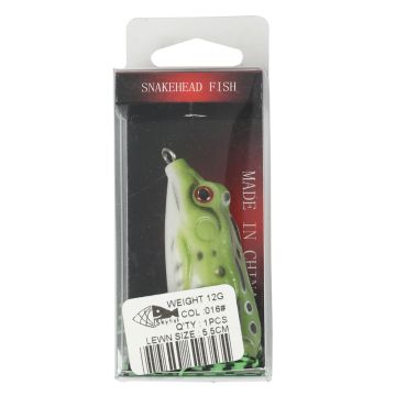 Лягушка незацепляйка  weight: 12g, size: 5.5см, col:016#