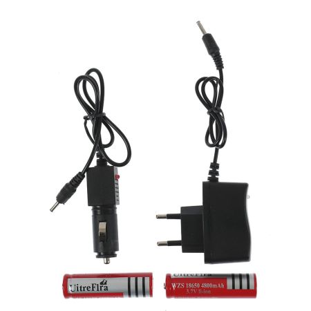 Налобный фонарь, светодиодный с аккумуляторами, арт: 8080-P70