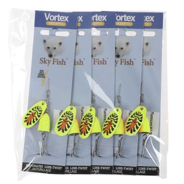 Блесна вращ."SKYFISH" Fluorescent-№3-2#