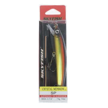 Воблер SKYFISH "CRYSTAL MINNOW SP" 90 мм, 7.5 гр, 0.7-1.0 м, цвет: 1#