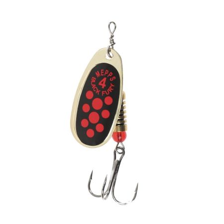 Блесна вращ."SKYFISH" COMET Black Fury (gold-fluo-orange), №4,  8.0гр