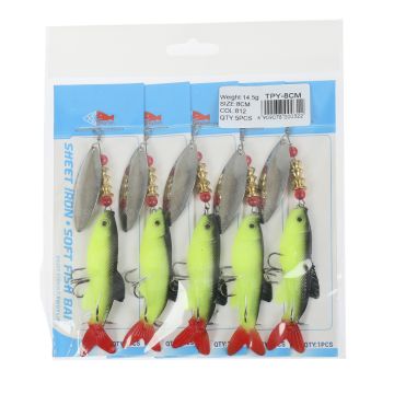 Блесна с силиконовой рыбкой TPY-8cm Weight:14.5g SIZE:8cm col:812