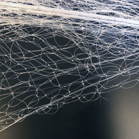 Хапуга для зимней рыбалки с косынками 1,0 м яч. 50 мм, крученая леска