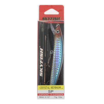 Воблер SKYFISH "CRYSTAL MINNOW SP" 90 мм, 7.5 гр, 0.7-1.0 м, цвет: 10#