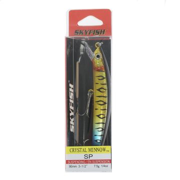 Воблер SKYFISH "CRYSTAL MINNOW SP" 90 мм, 7.5 гр, 0.7-1.0 м, цвет: 8#