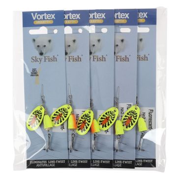 Блесна вращ."SKYFISH" Fluorescent-№2-2#
