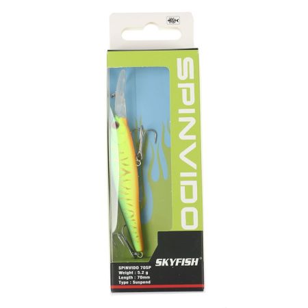 Воблер SKYFISH "SPINVIDO 70SP" 70 мм, 5,2 гр, 0-1,2 м, цвет: 14#
