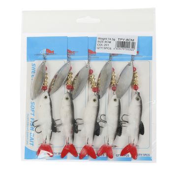 Блесна с силиконовой рыбкой TPY-8cm Weight:14.5g SIZE:8cm col:201