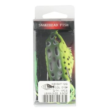 Лягушка незацепляйка  weight: 12g, size: 5.5см, col:015#