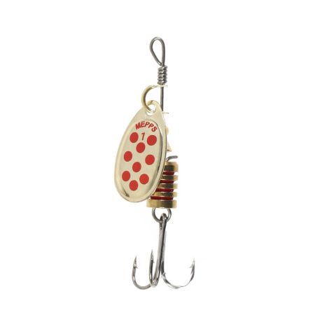 Блесна вращ."SKYFISH" Aglia Decoree (gold-red-dot), №1, 3.5гр