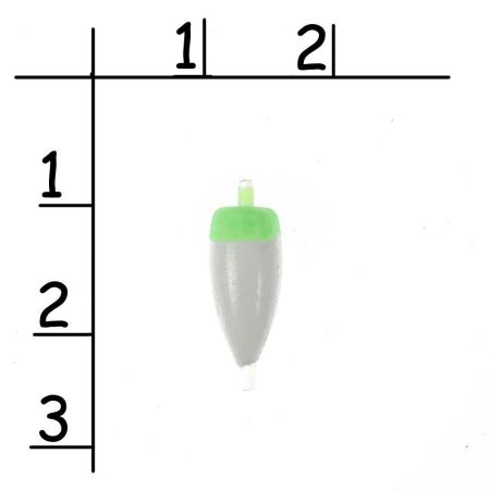 Поплавок зимний "Shark" пенопластовый №4, цвет зеленый белый  (100 шт/уп)