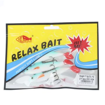 Рыбка оснащенная DWY 10 см, цвет: 112#, уп. 3 шт.