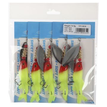 Блесна с силиконовой рыбкой TPY-8cm Weight:14.5g SIZE:8cm col:833