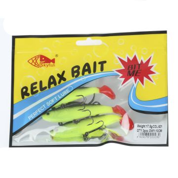 Рыбка оснащенная DWY 10 см, цвет: 621#, уп. 3 шт.