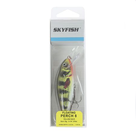 Воблер SKYFISH "PERCH 8" 80 мм, 12 гр, 0.5-2.0м, цвет: 04#