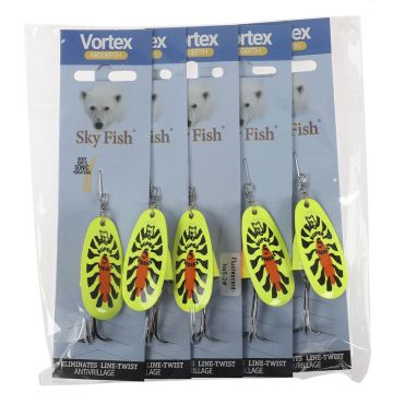 Блесна вращ."SKYFISH" Fluorescent-№5-2#