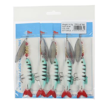 Блесна с силиконовой рыбкой TPY-8cm Weight:14.5g SIZE:8cm col:059
