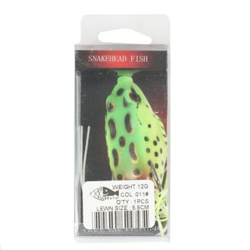 Лягушка незацепляйка  weight: 12g, size: 5.5см, col:011#