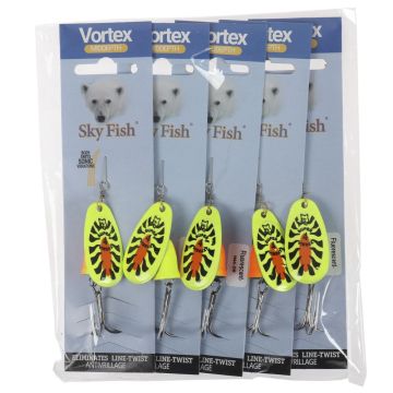 Блесна вращ."SKYFISH" Fluorescent-№4-2#