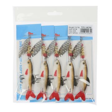 Блесна с силиконовой рыбкой TPY-8cm Weight:14.5g SIZE:8cm col:029