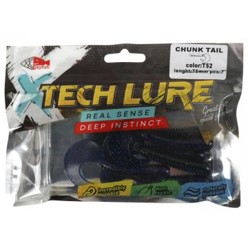 Твистер SkyFish "CHUNK TAIL" цвет:T52, длина:75мм